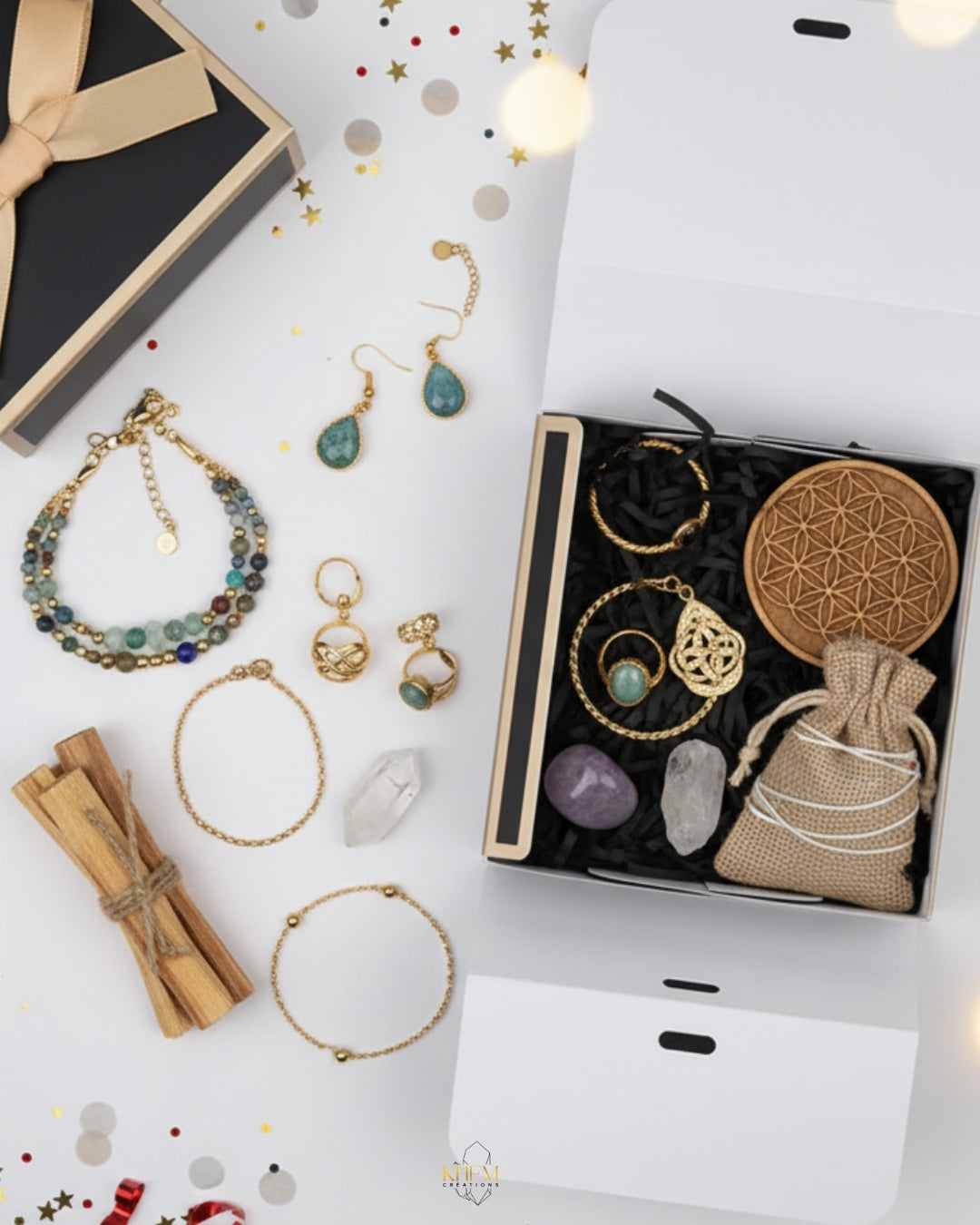 Coffret Surprise Précieuse - Bijoux & Accessoires Spirituels - Édition Limitée