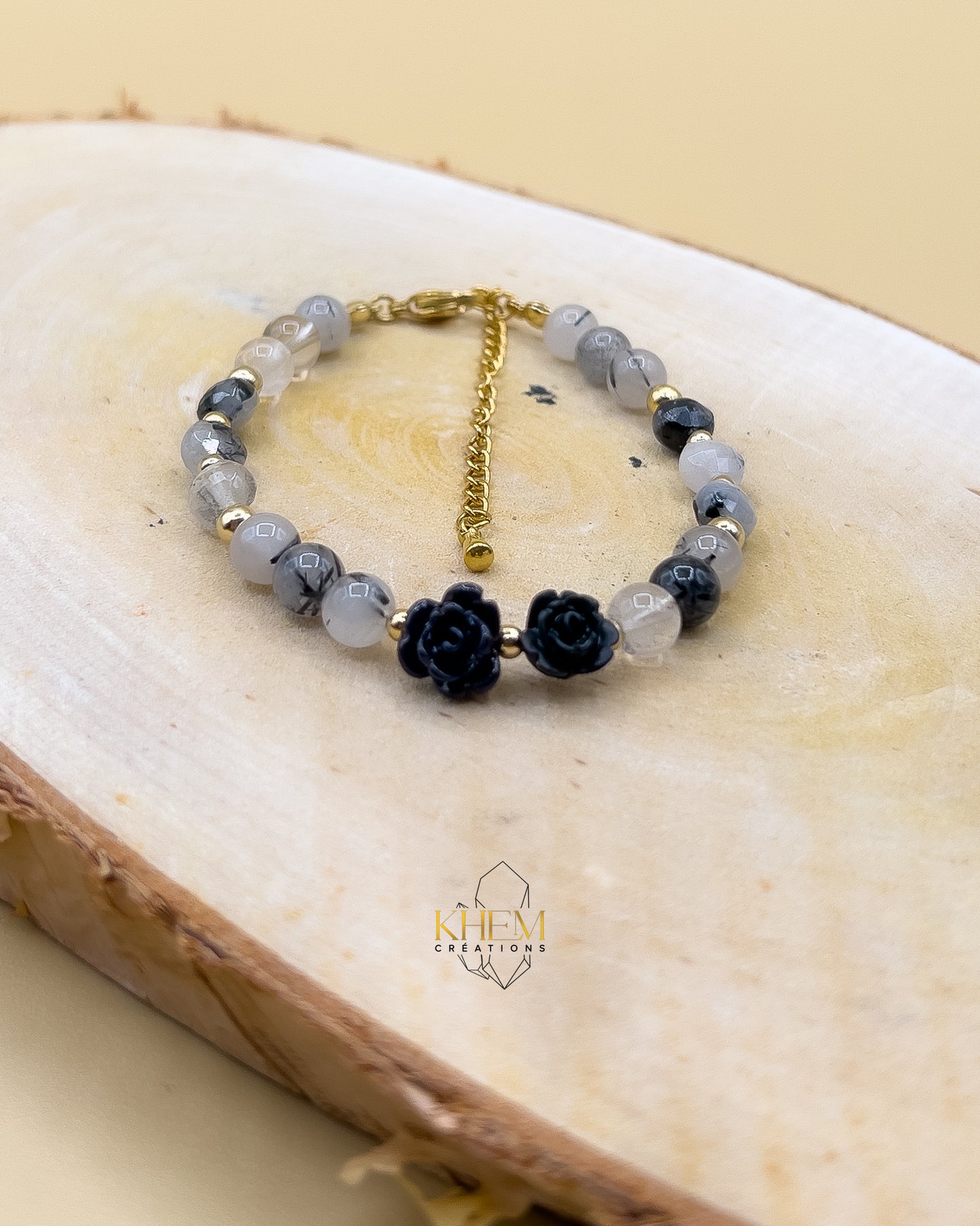 Collier et Bracelet GEB en Quartz Tourmaline