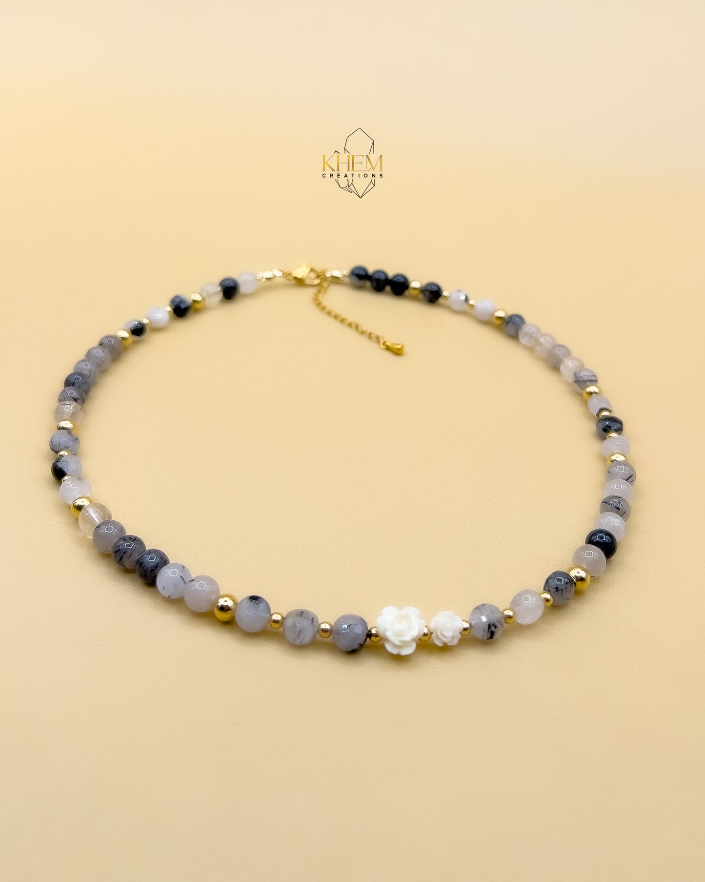 Collier et Bracelet GEB en Quartz Tourmaline