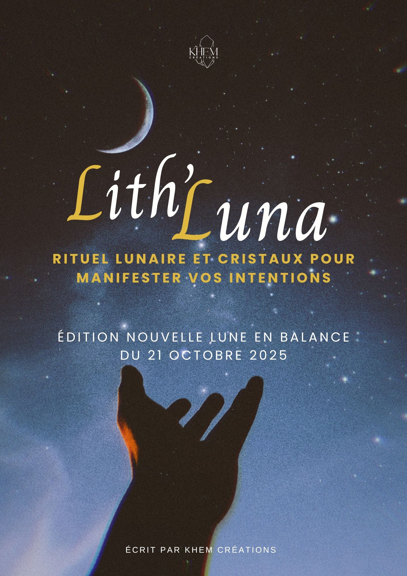 E-book 🌑 LITH'LUNA : Édition Nouvelle Lune en Balance : Rituel, Introspection & Manifestation