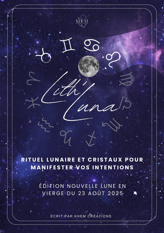 E-book 🌑 LITH'LUNA : Le Guide de votre rituel pour Nouvelle Lune en Vierge