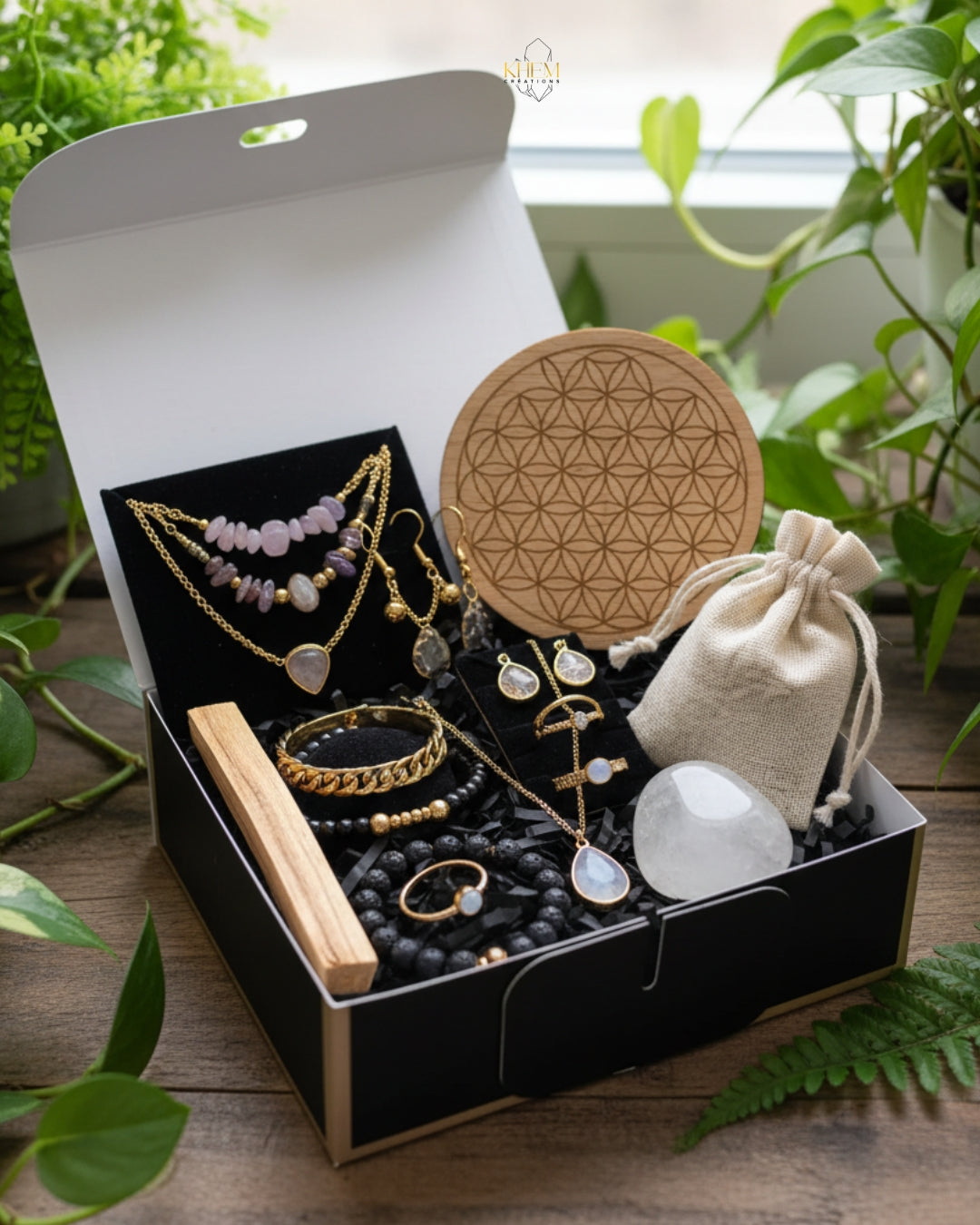 Coffret Surprise Précieuse - Bijoux & Accessoires Spirituels - Édition Limitée