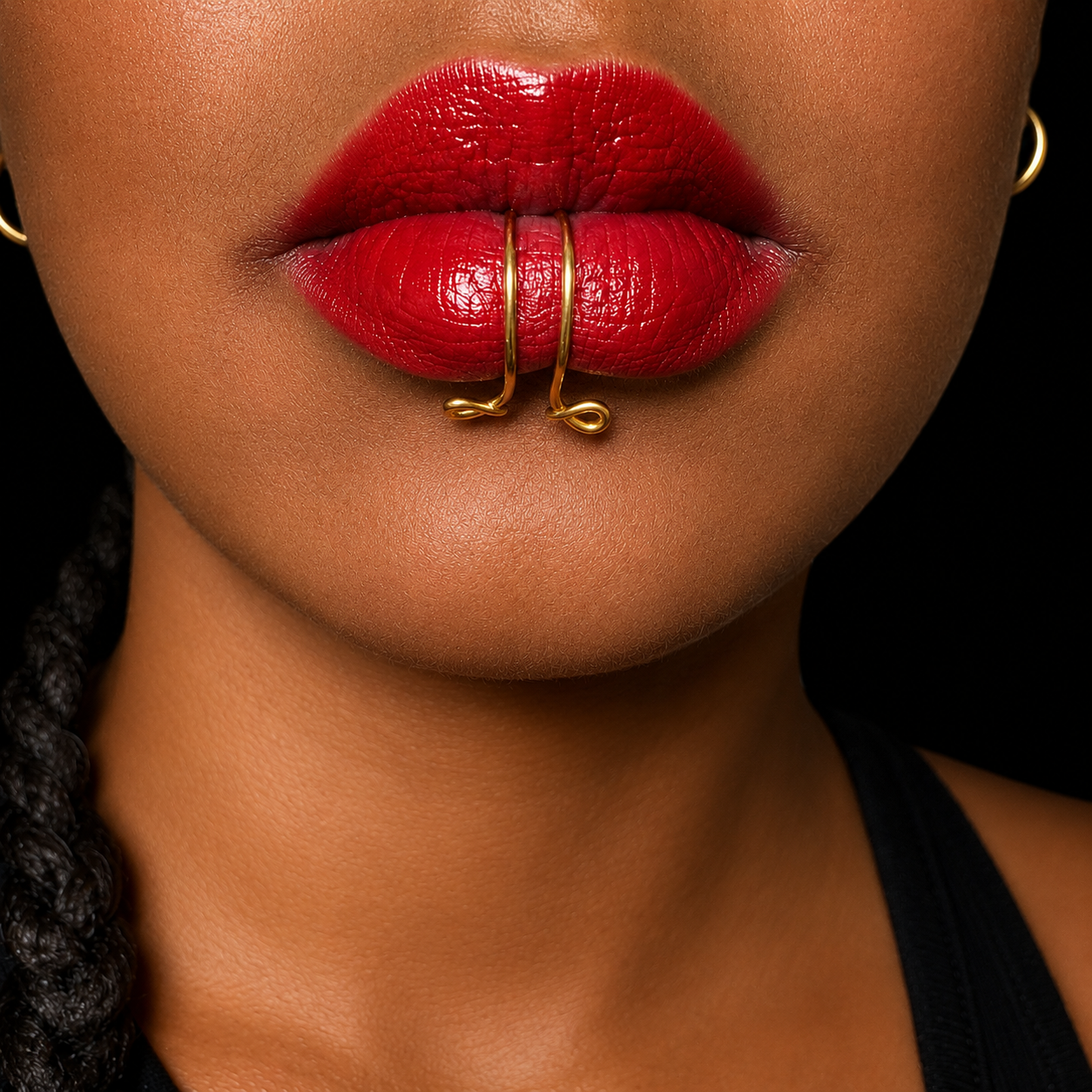 Lip Cuff Soleya – Bijou de Lèvre Réglable