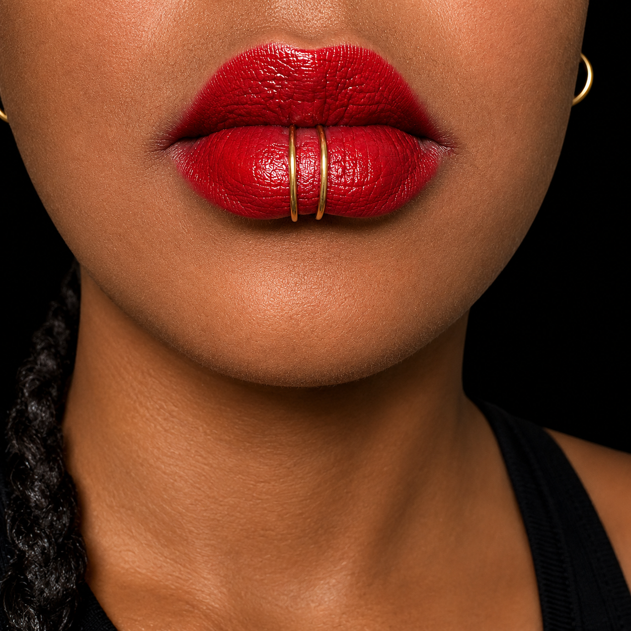 Lip Cuff Soleya – Bijou de Lèvre Réglable