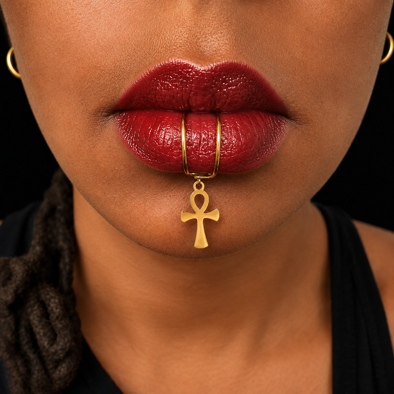 Lip Cuff Soleya – Bijou de Lèvre Réglable