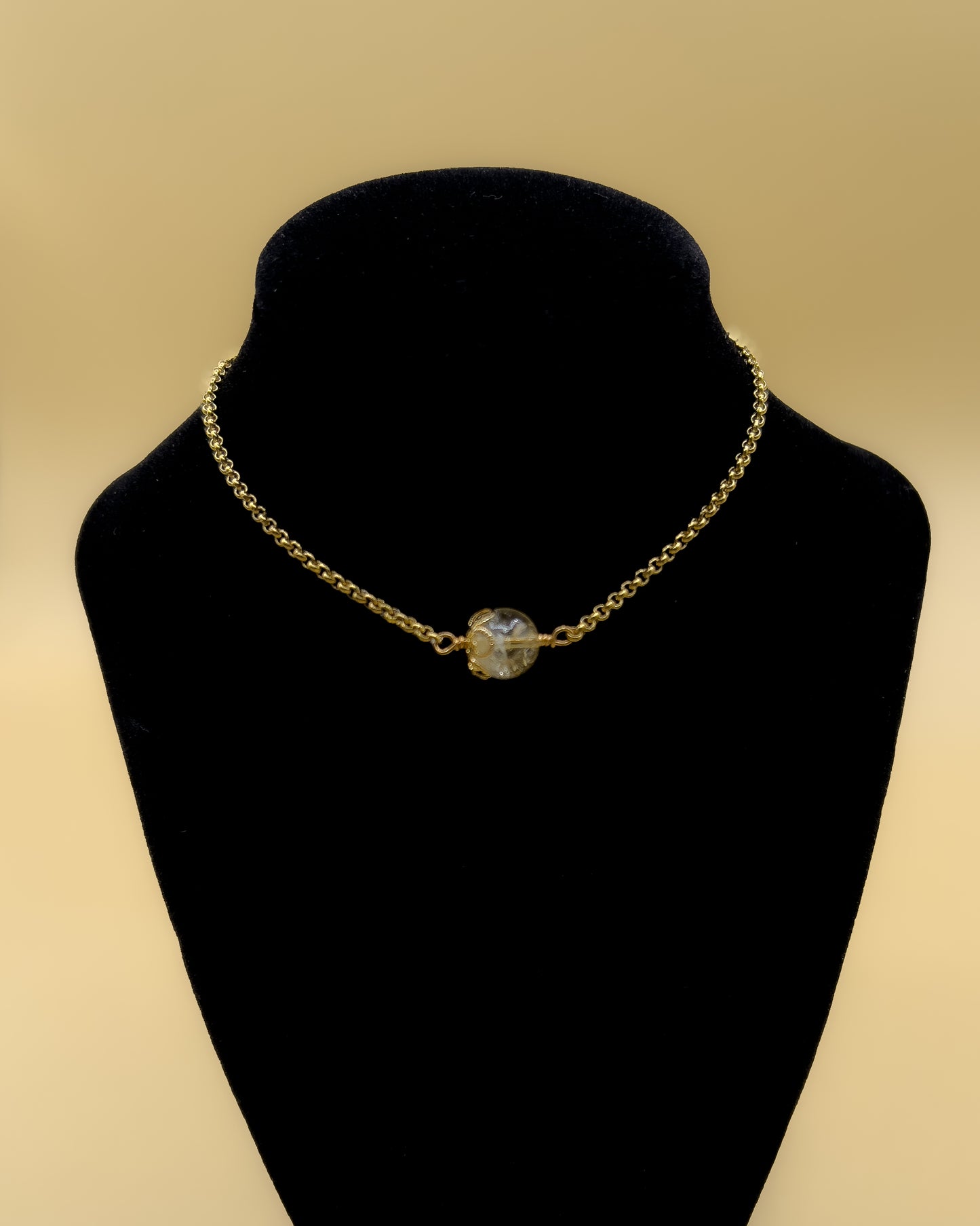 Collier + Bracelet FLOWER SEKHMET en Citrine (PARURE)