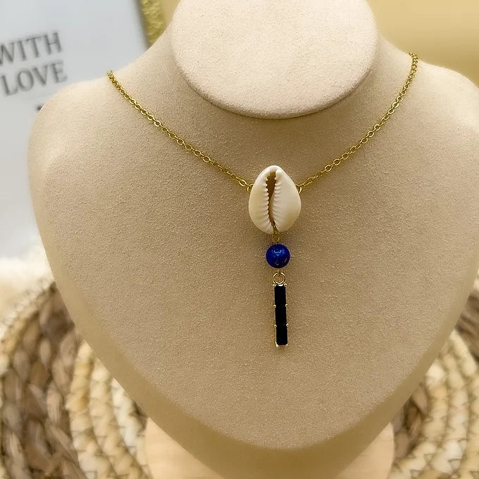 Collier PUISSANCE DIVINE en lapis lazuli et Khauri