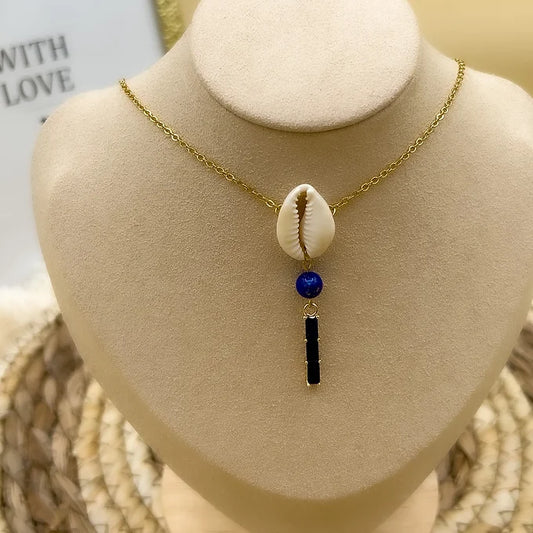 Collier PUISSANCE DIVINE en lapis lazuli et Khauri