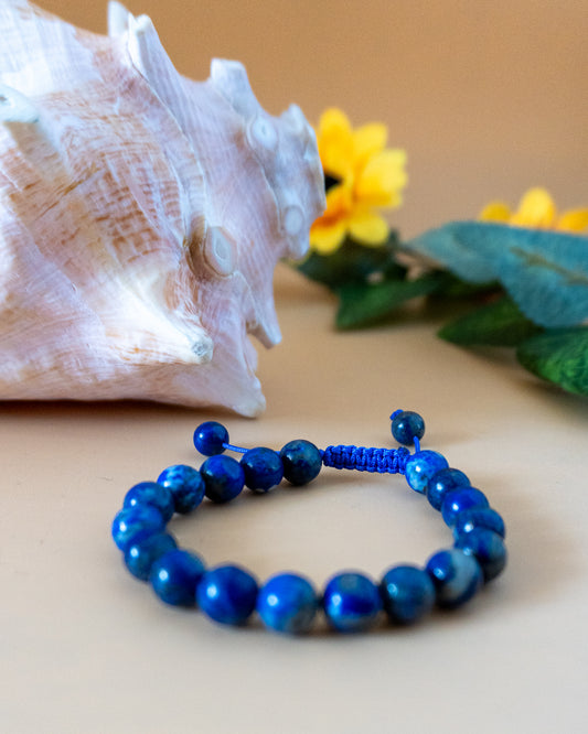 Bracelet Homme réglable Lapis Lazuli