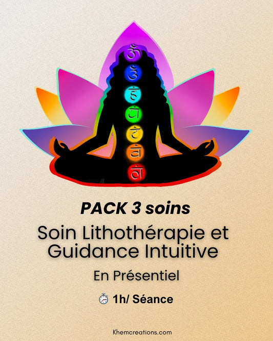 Pack 3 Soins Lithothérapie & Guidance Intuitive – Présentiel - PARIS Uniquement